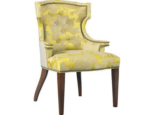 Quinn Upholstered Arm Dining Chair with Nailhead Trim