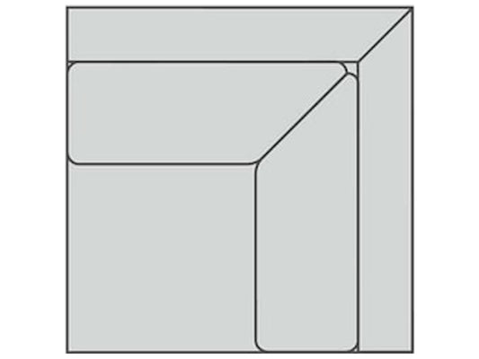 Lange Leather Sectional Corner Component