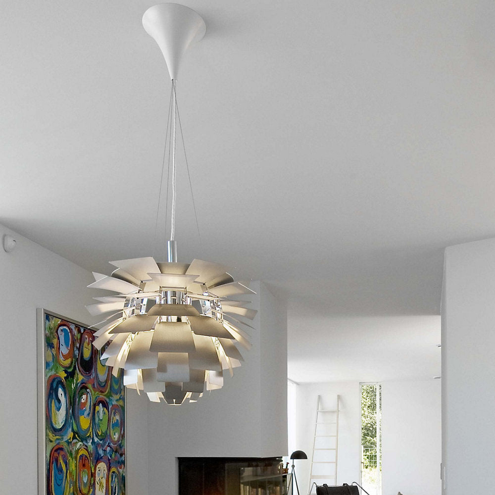 PH Artichoke Glass Chandelier