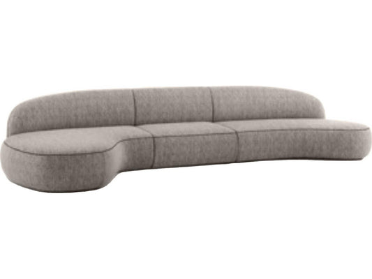Moritz 3-Piece Modular Upholstered Sectional Sofa in Alabaster Fabric