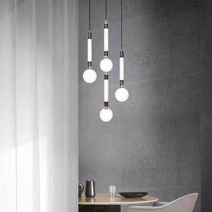 Greenstone LED Multi-Light Pendant