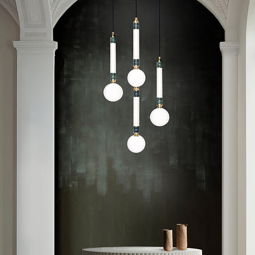Greenstone LED Multi-Light Pendant