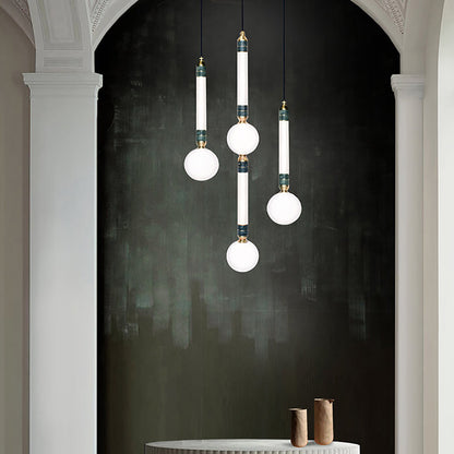 Greenstone LED Multi-Light Pendant
