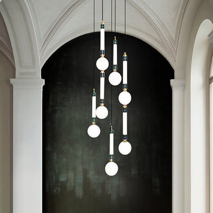 Greenstone LED Multi-Light Pendant