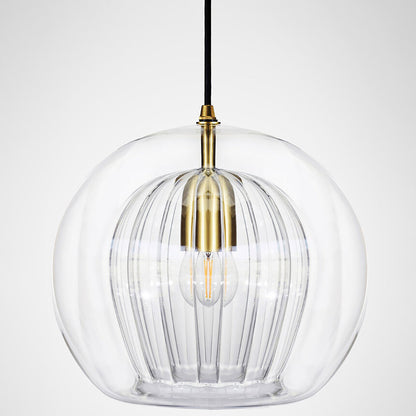 Pleated Crystal Pendant