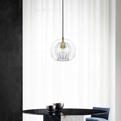 Pleated Crystal Pendant