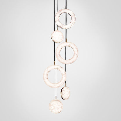 Rosa Ring LED Multi-Light Pendant