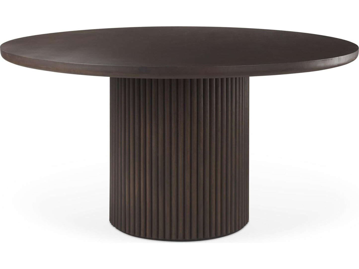 Terra Fluted Dining Table - 6 Niles Chairs - Sloan Cabinet