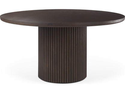 Terra Fluted Dining Table - 6 Niles Chairs - Sloan Cabinet