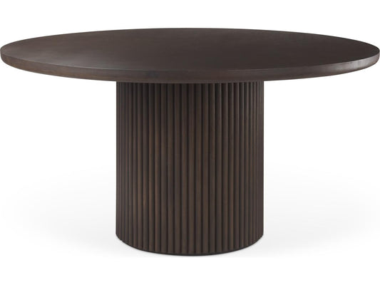 Terra Fluted Dining Table - 6 Niles Chairs - Sloan Cabinet