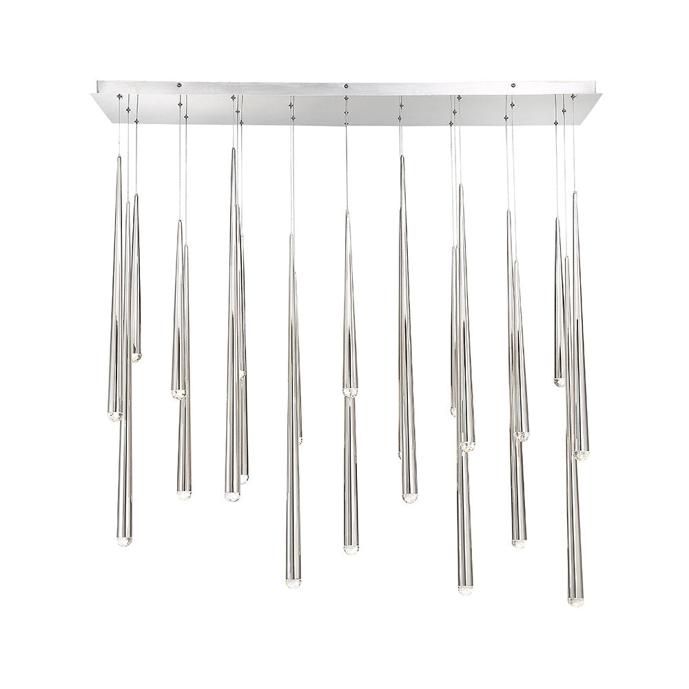 Cascade Rectangular Multi-Light LED Pendant