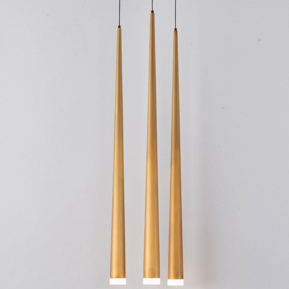 Cascade Etched Glass Round Multi-Light Pendant