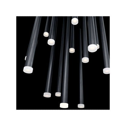 Cascade Etched Glass Round Multi-Light Pendant