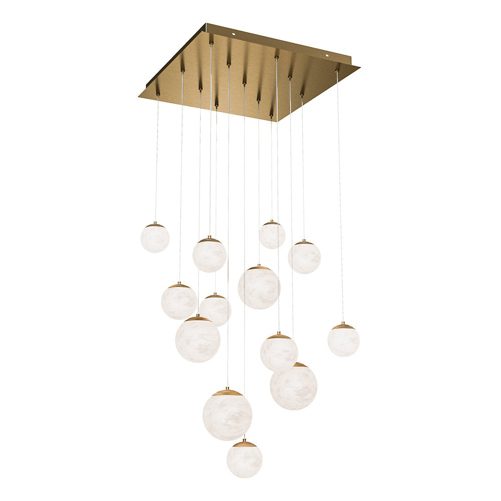 Pisces LED Square Canopy Multi-Light Pendant