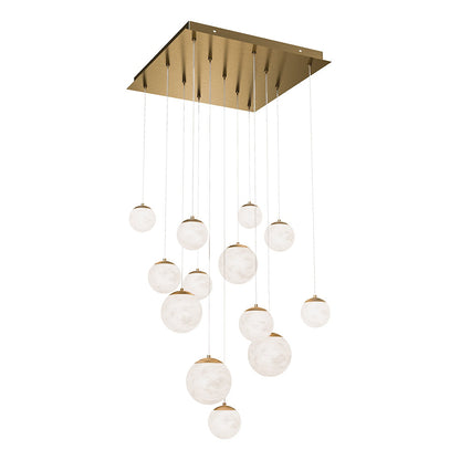 Pisces LED Square Canopy Multi-Light Pendant
