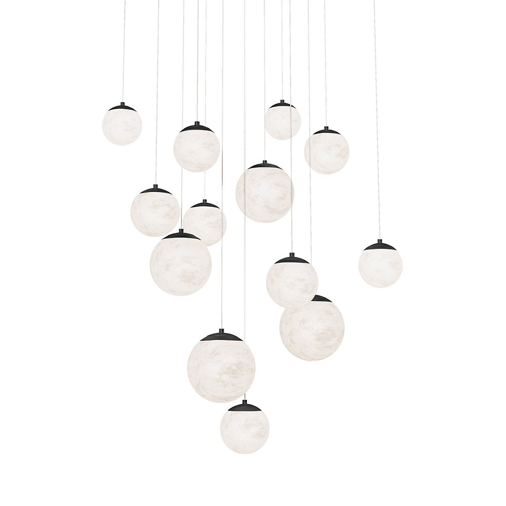 Pisces LED Square Canopy Multi-Light Pendant