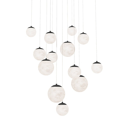 Pisces LED Square Canopy Multi-Light Pendant