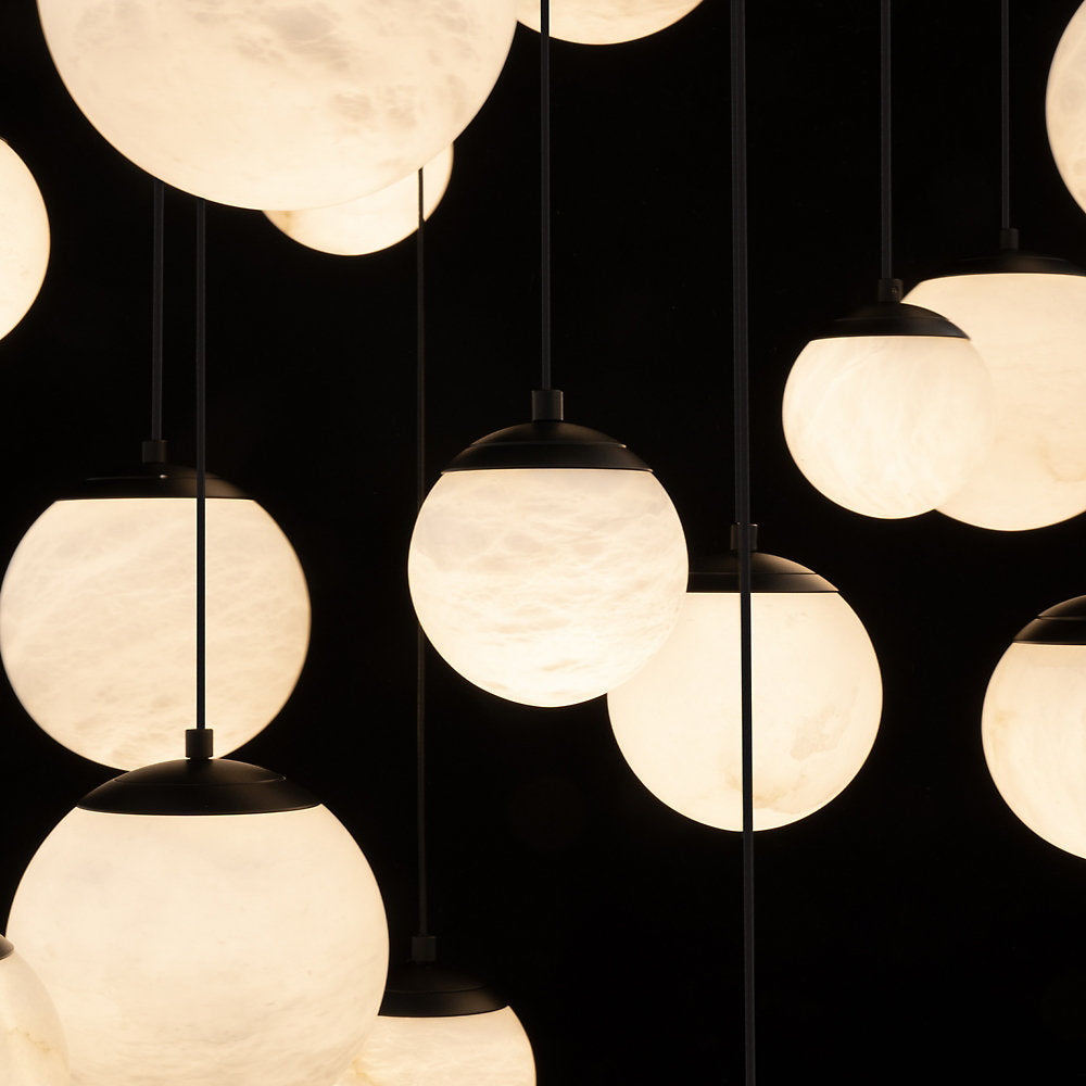 Pisces LED Square Canopy Multi-Light Pendant
