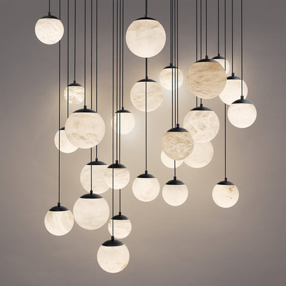 Pisces LED Square Canopy Multi-Light Pendant