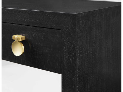 Mirage 1-Drawer Nightstand in Black Lacewood