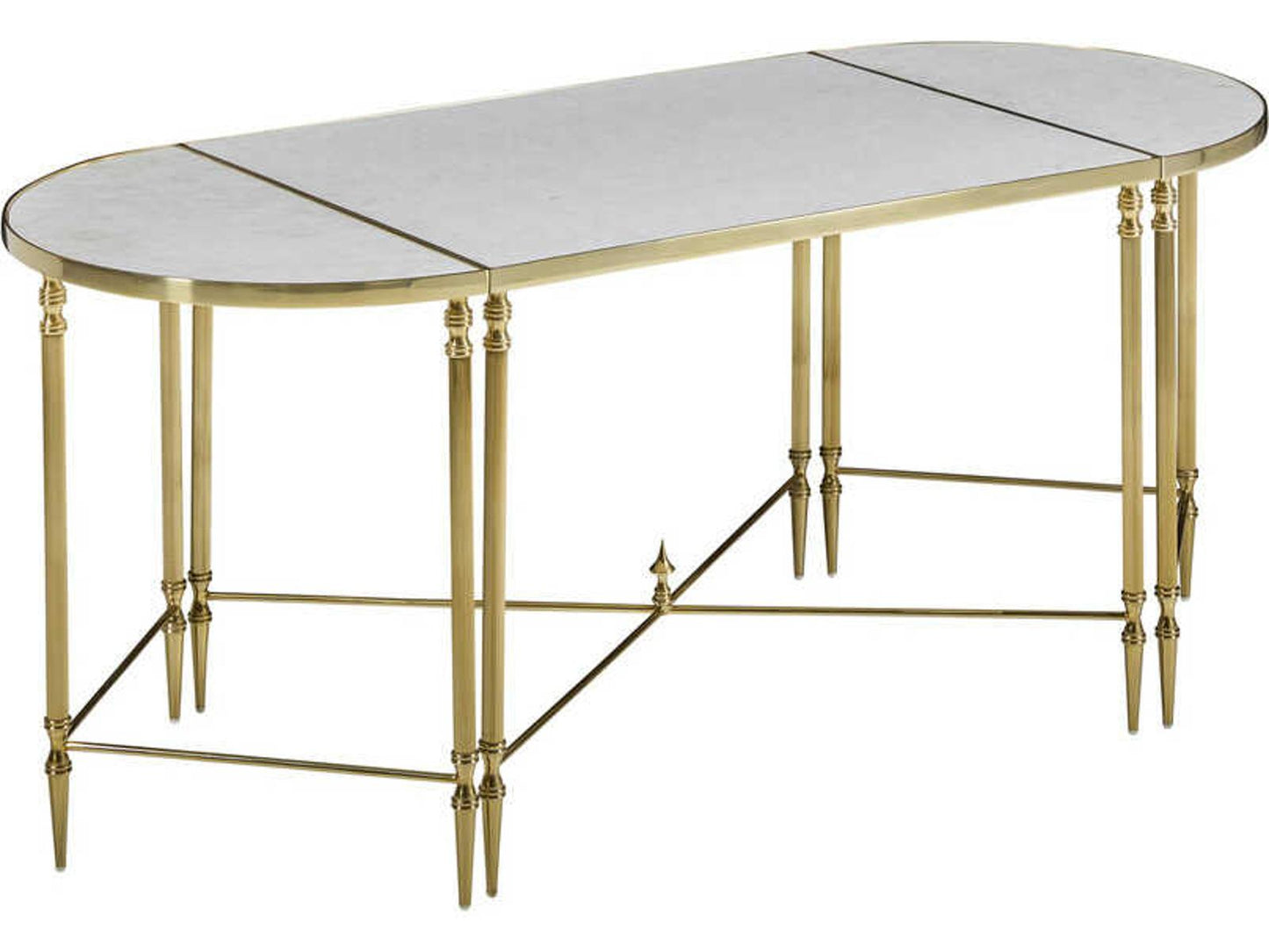 Rectangular 3-Piece Faux Marble Coffee Table