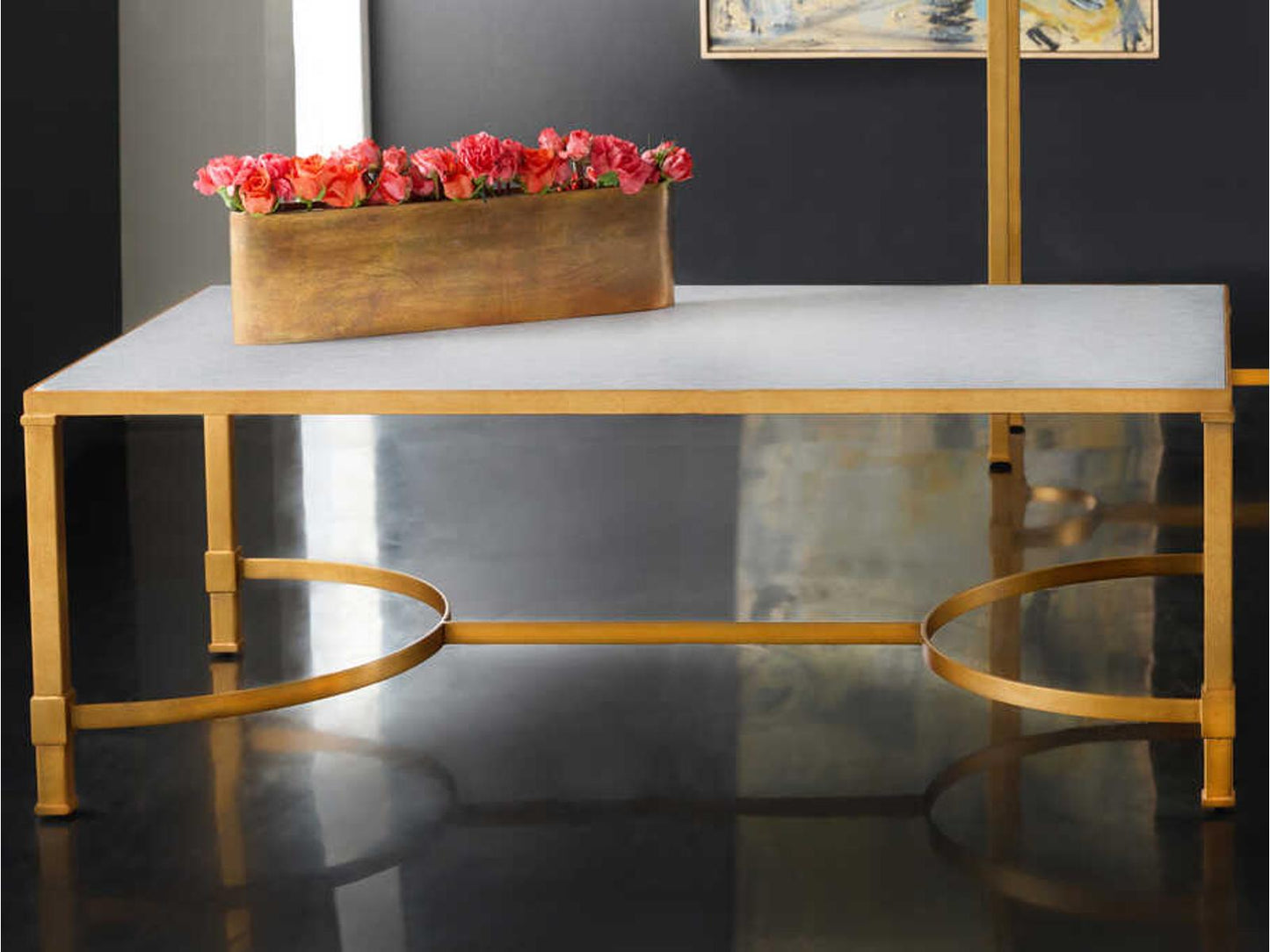 Cardona Rectangular Marble Coffee Table