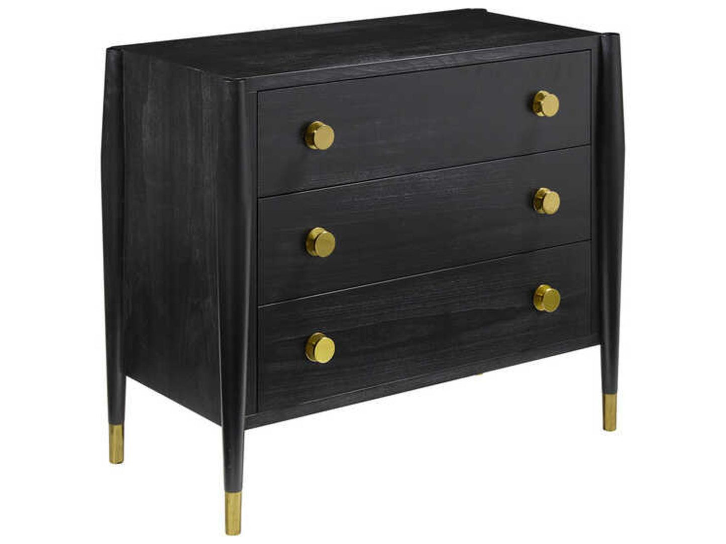Concourde Black Wood King Four Poster Bedroom Set