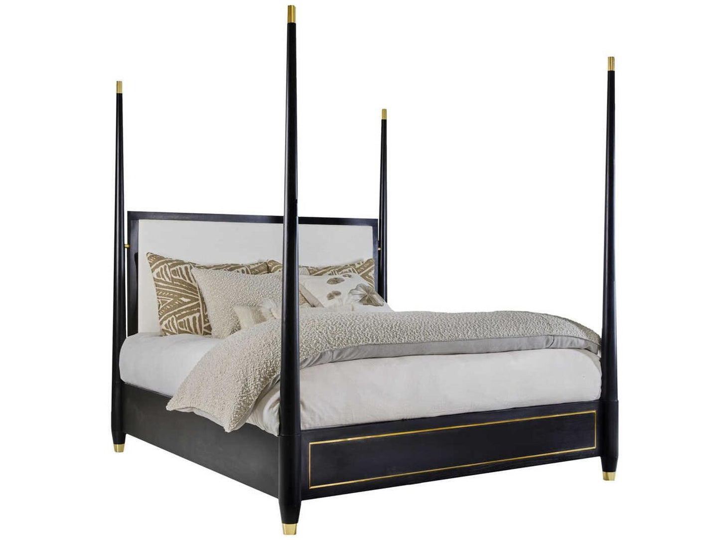Concourde King Ebony Wood Four Poster Bed