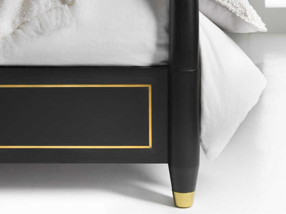 Concourde King Ebony Wood Four Poster Bed
