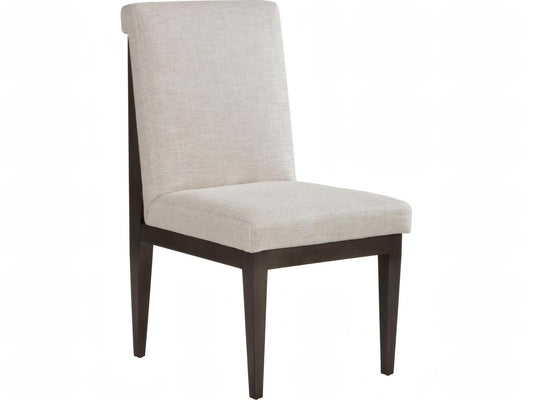 Breuer Hardwood Upholstered Dining Side Chair in Black Nickel