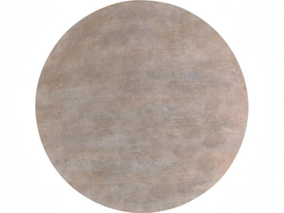Cyma Round Wood End Table with Sculptural Base