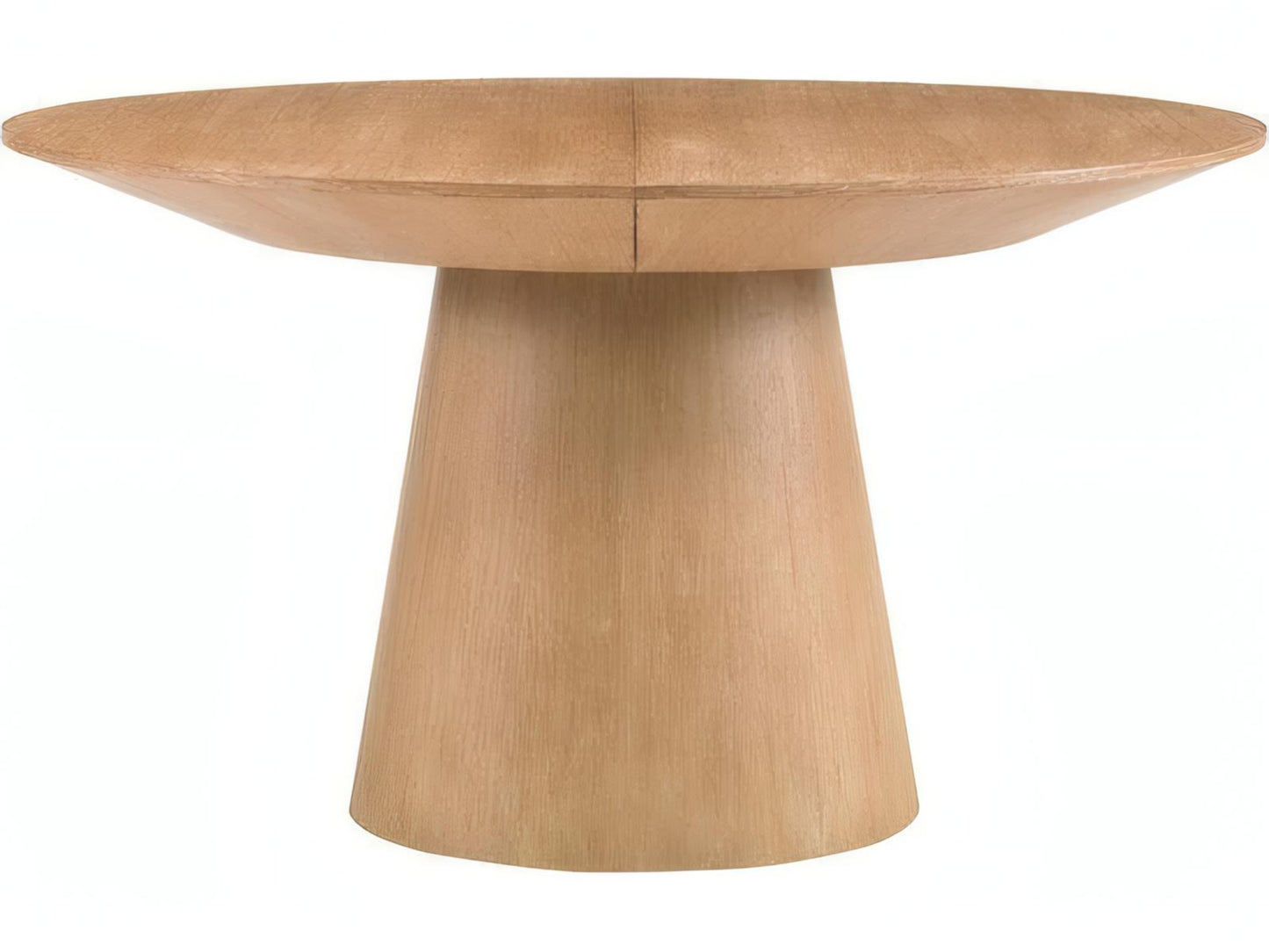 Discus Round Extendable Wood Dining Table