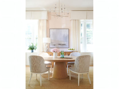 Discus Round Extendable Wood Dining Table