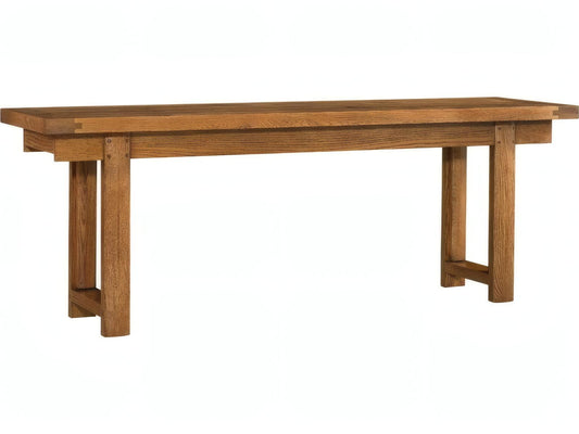 Naga Rectangular Oak Wood Console Table