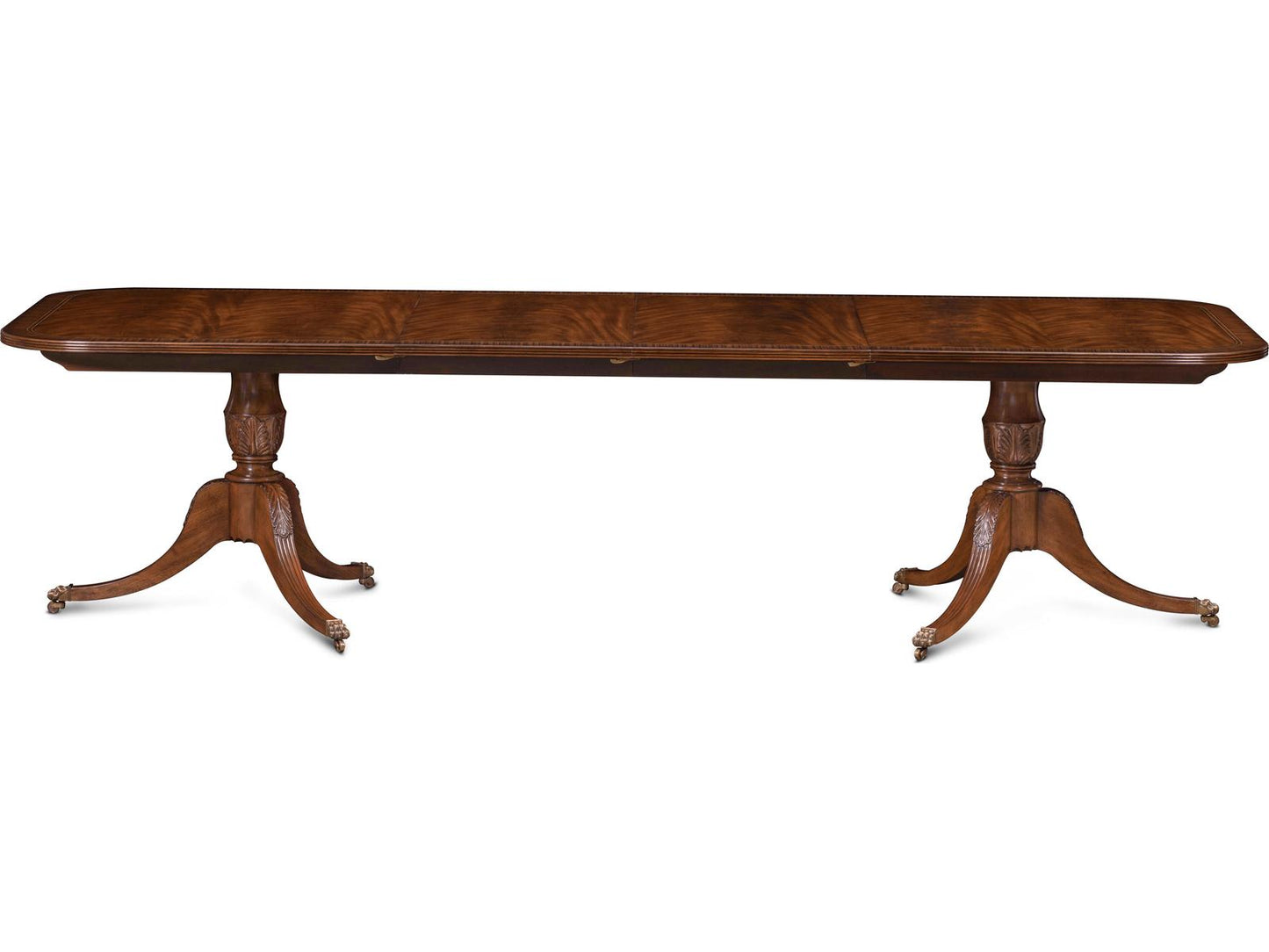 Mg Rectangular Bleached Reeded Wood Dining Table