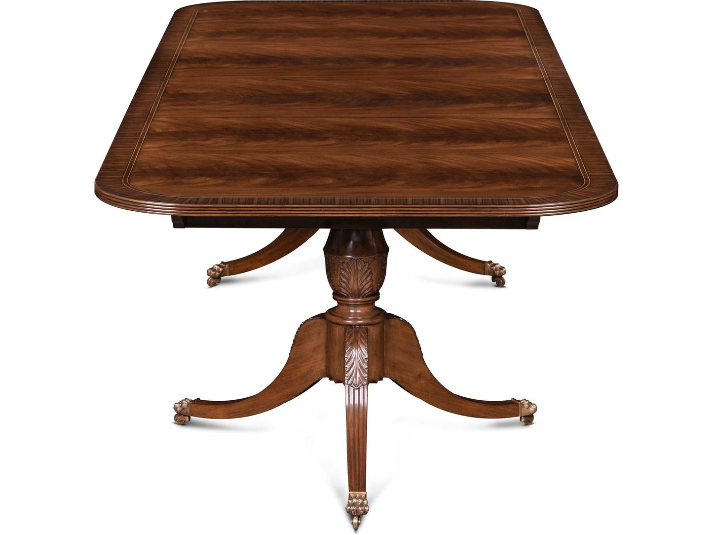 Mg Rectangular Bleached Reeded Wood Dining Table