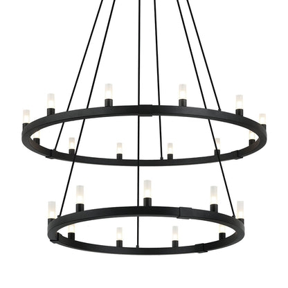 Maurer Round Double Chandelier