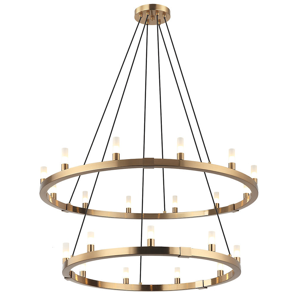Maurer Round Double Chandelier
