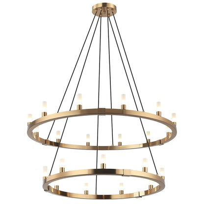 Maurer Round Double Chandelier