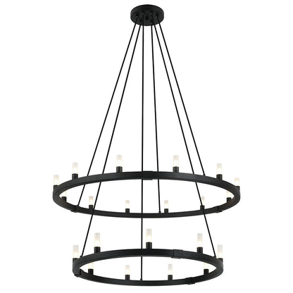 Maurer Round Double Chandelier