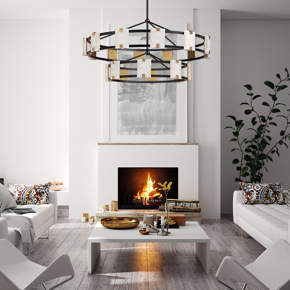 Radiant LED 2-Tier Chandelier