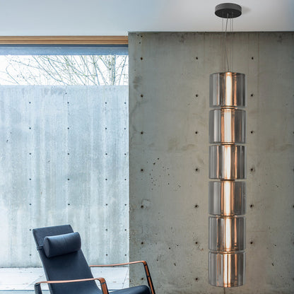 Column LED Pendant, 300 Vertical