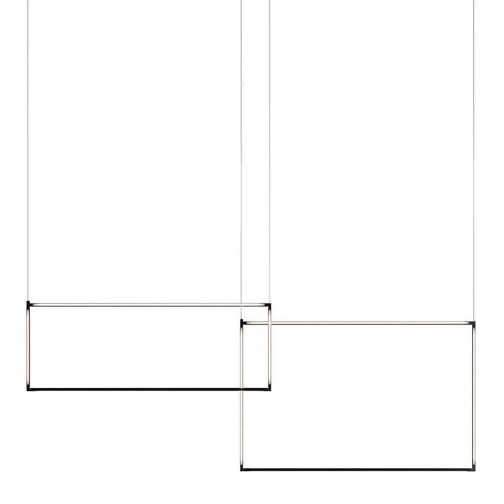 Desk Matrix Rectangular LED Linear Suspension
