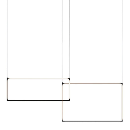 Desk Matrix Rectangular LED Linear Suspension