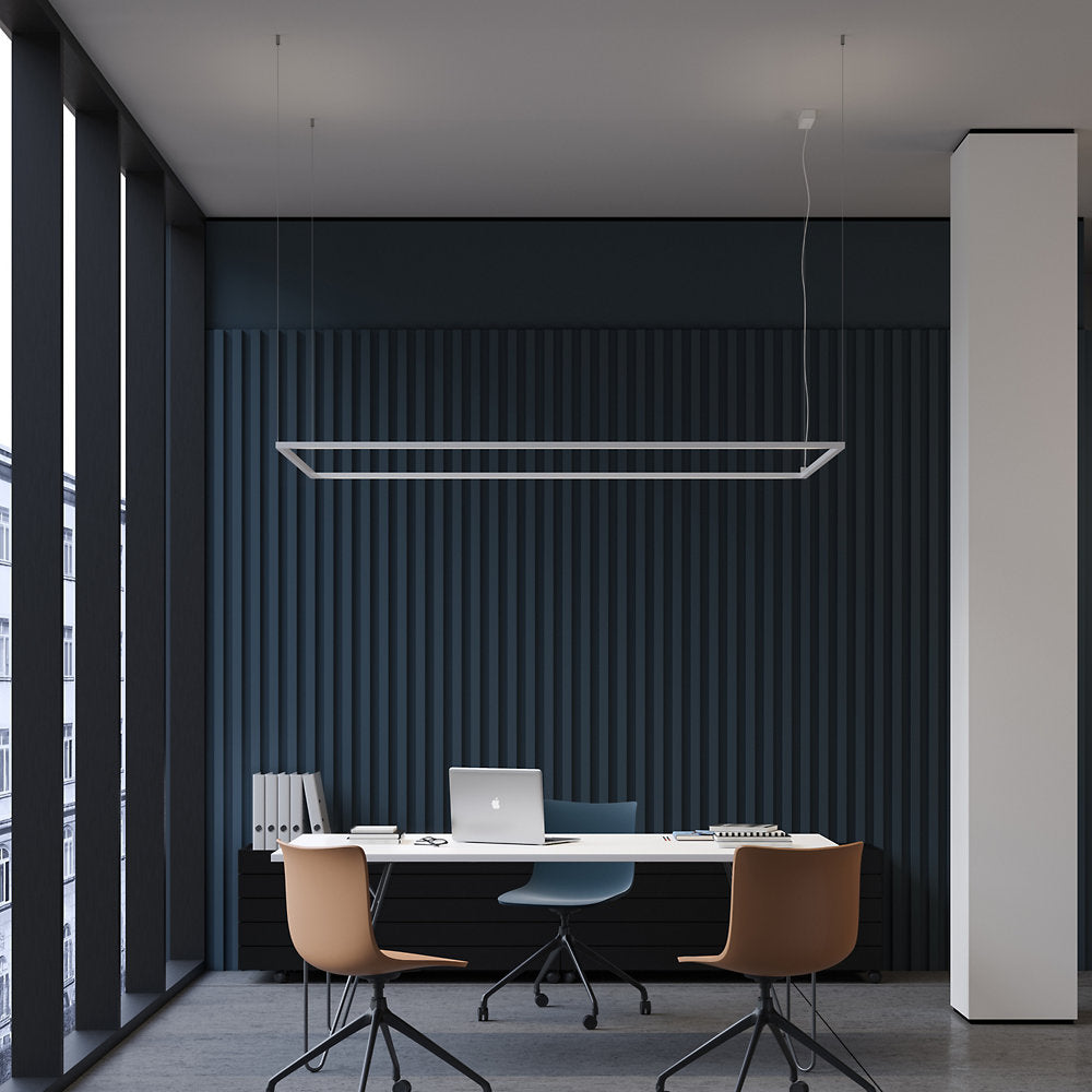 Desk Matrix Rectangular LED Linear Suspension