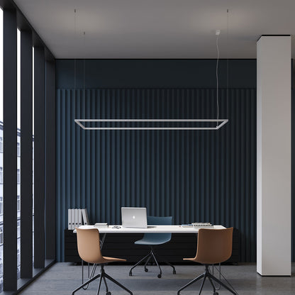 Desk Matrix Rectangular LED Linear Suspension