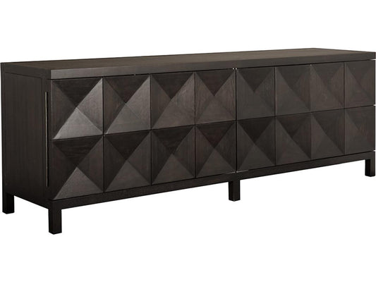 Quadrant 4-Door Sideboard Ebony Walnut Wood