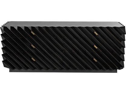 Hikaru 6-Drawer Dresser in Hand Rubbed Black Finish