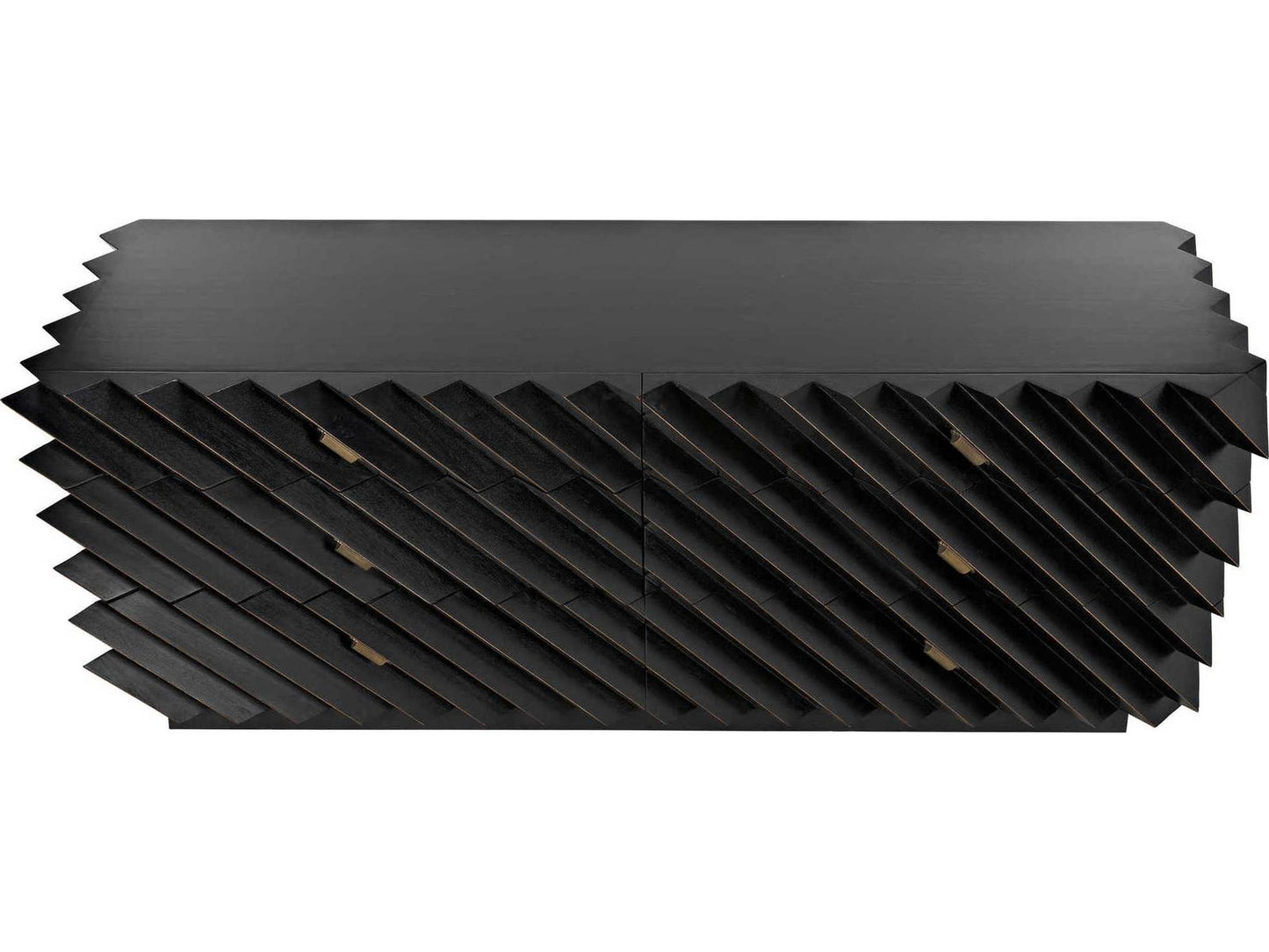 Hikaru 6-Drawer Dresser in Hand Rubbed Black Finish