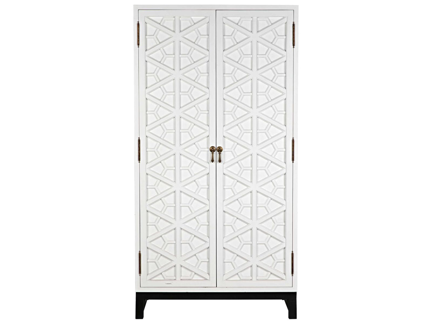 Maharadscha Small Hutch in Solid White with Matte Black Base